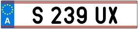 Trailer License Plate